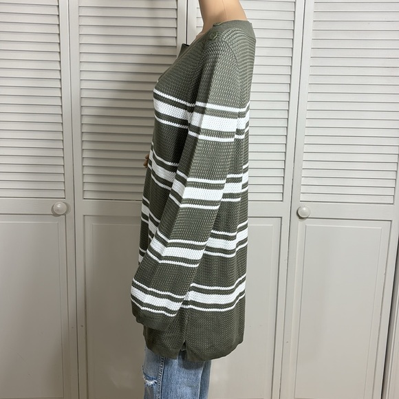 NWT Talbots Striped Boatneck Nautical Buttons Sweater 2X - Picture 10 of 12